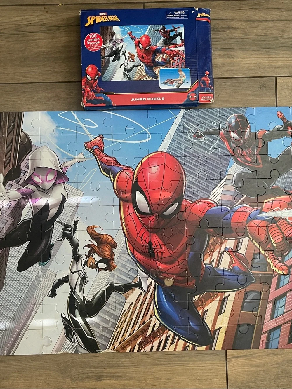 Spider-Man Theme Jumbo Puzzle | 100 Pieces | Marvel